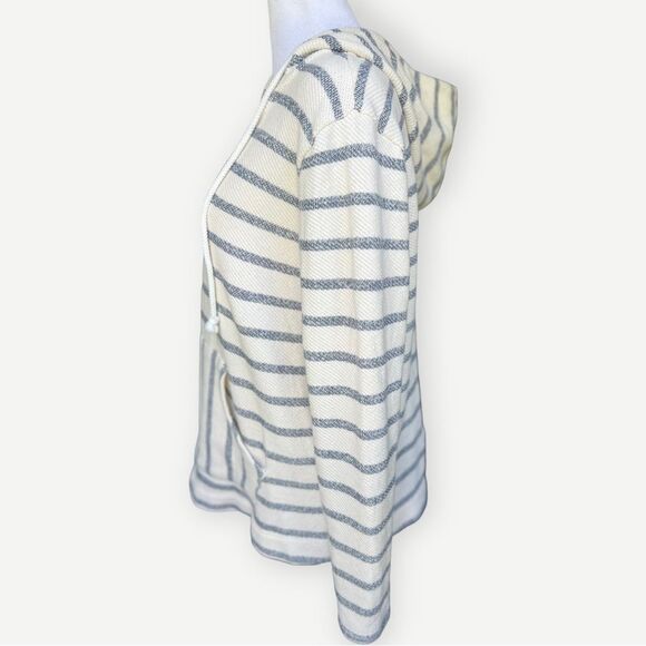 Old Navy Striped Pullover Relaxed Front Pocket V-Neck Hoodie Sweatshirt. Small. - Picture 2 of 7